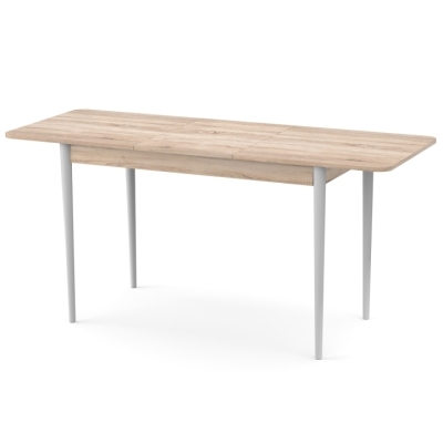 Раздвижной стол Неман МОНО прямоугольный Дуб сонома/Белый