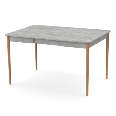 Раздвижной стол Неман МОНО квадрат Бетон/Лак