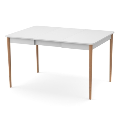 Раздвижной стол Неман МОНО квадрат Белый/Лак