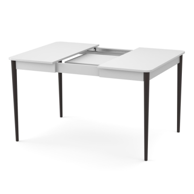 Раздвижной стол Неман МОНО квадрат Белый/Венге