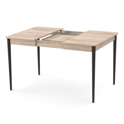 Раздвижной стол Неман МОНО квадрат Дуб сонома/Венге