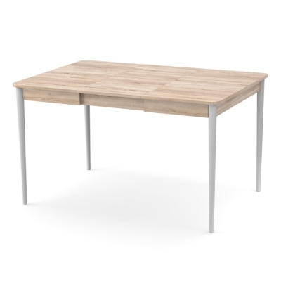 Раздвижной стол Неман МОНО квадрат Дуб сонома/Белый