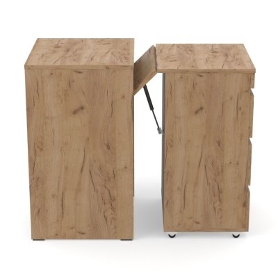 Раздвижной стол-тумба Неман БАРИ Дуб крафт золотой