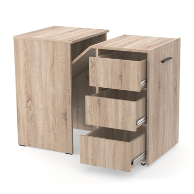 Письменный стол тумба Неман РОЛИН Дуб сонома