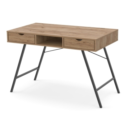 Письменный стол Неман ЛОТОС Дуб крафт золотой/Черный