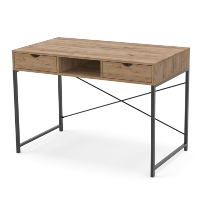 Стол письменный Неман КРАТ Дуб крафт золотой/Черный