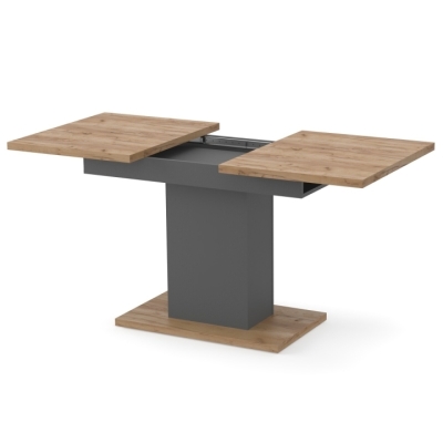 Стол раздвижной Неман ГРЕЙС Дуб крафт золотой/Графит