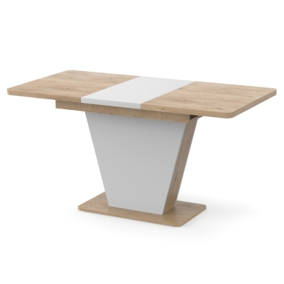 Стол раздвижной Неман КЛАЙД Дуб кремона торро/Белый