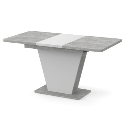 Стол раздвижной Неман КЛАЙД Бетон/Белый