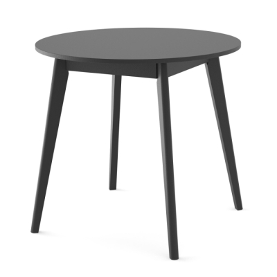 Круглый стол для кухни Неман БОН 775х746 МДФ Черный