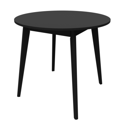 Круглый стол для кухни Неман БОН 775х746 МДФ Черный