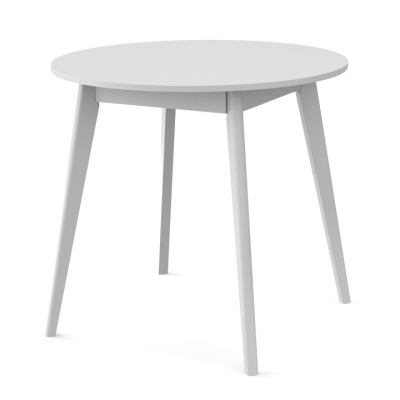 Круглый стол для кухни Неман БОН 775х746 МДФ Белый