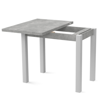 Стол обеденный раскладной Неман ЮК Бетон/Белый