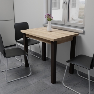 Стол обеденный раскладной Неман ЮК Дуб сонома/Венге