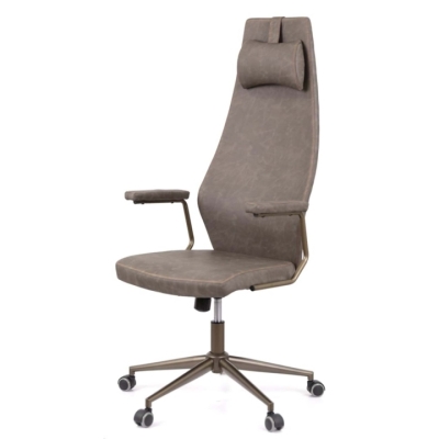 Кресло АКЛАС Ронин CH TILT (PU Wa 425 Серый)