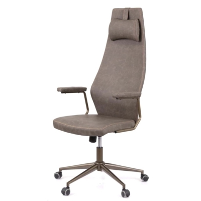 Кресло АКЛАС Ронин CH TILT (PU Wa 425 Серый)