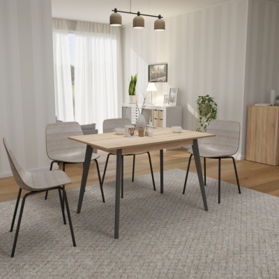 Раскладной стол Неман БОН 1180х680 Дуб сонома/Серый