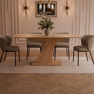 Стол раздвижной Неман ТЭЧ Дуб кремона торро