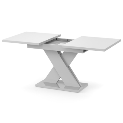 Обеденный раздвижной стол Неман ЛАМАР МДФ Белый глянец