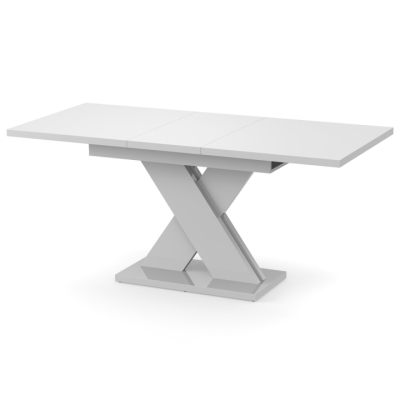 Обеденный раздвижной стол Неман ЛАМАР МДФ Белый глянец