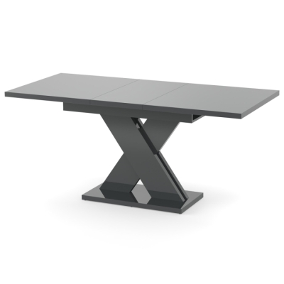 Обеденный раздвижной стол Неман ЛАМАР МДФ Серый глянец