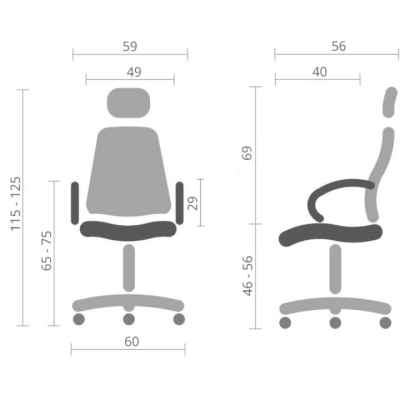 Кресло АКЛАС Тревизо BL Tilt (UK-809A) черное