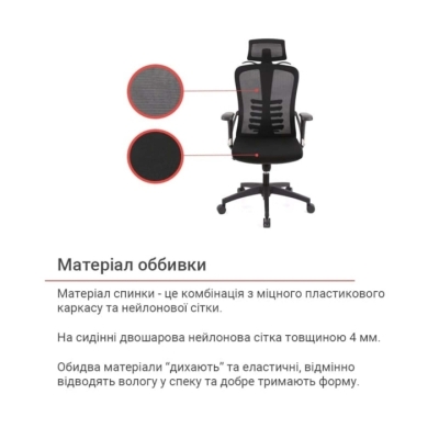 Кресло АКЛАС Урбино BL Tilt (8040A-1) Черный (Черный)