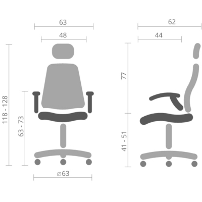 Кресло АКЛАС Урбино BL Tilt (8040A-1) черное