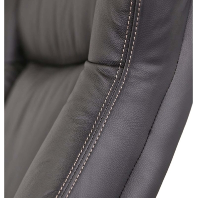 Кресло АКЛАС Бадалона CH MB (Кожа LC-A Black)