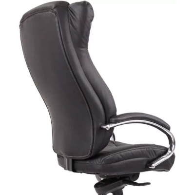 Кресло АКЛАС Бадалона CH MB (Кожа LC-A Black/PU Black)