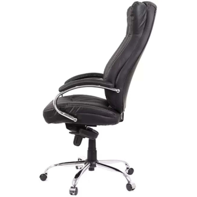 Кресло АКЛАС Бадалона CH MB (Кожа LC-A Black/PU Black)