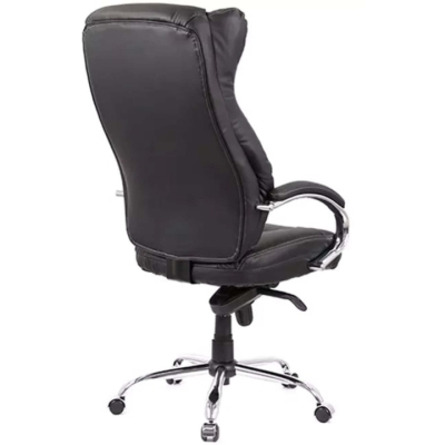 Кресло АКЛАС Бадалона CH MB (Кожа LC-A Black/PU Black)