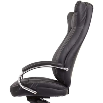 Кресло АКЛАС Бадалона CH MB (Кожа LC-A Black/PU Black)