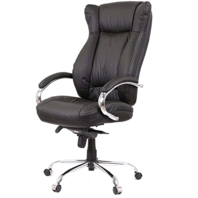 Кресло АКЛАС Бадалона CH MB (Кожа LC-A Black)