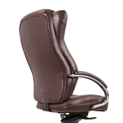Кресло АКЛАС Бадалона CH MB (Кожа LC-K Dark brown/PU Dark brown)