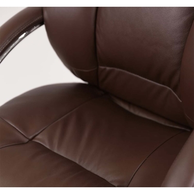 Кресло АКЛАС Бадалона CH MB (Кожа LC-K Dark brown)