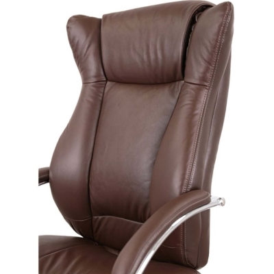 Кресло АКЛАС Бадалона CH MB (Кожа LC-K Dark brown)