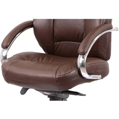 Кресло АКЛАС Бадалона CH MB (Кожа LC-K Dark brown)