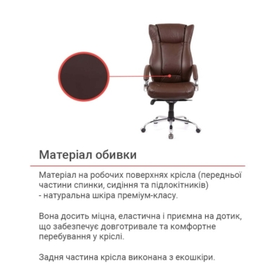 Кресло АКЛАС Бадалона CH MB коричневое