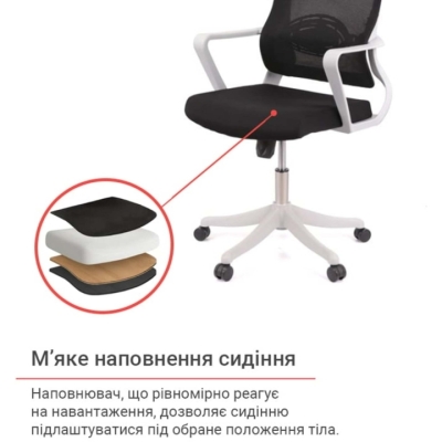 Кресло АКЛАС Нола GR Tilt (UK-916A) Черный (Черный)