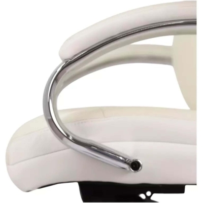 Кресло АКЛАС Бадалона CH MB (Кожа Lux LC-W White/PU White)