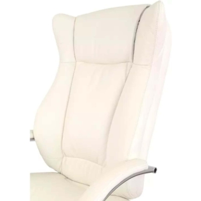 Кресло АКЛАС Бадалона CH MB (Кожа Lux LC-W White/PU White)