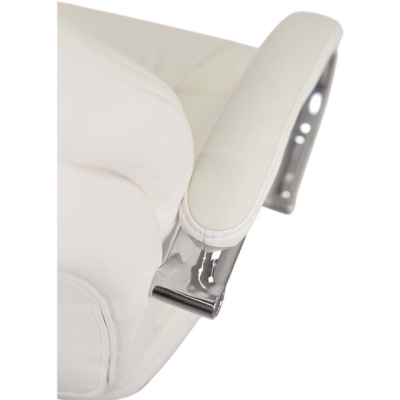 Кресло АКЛАС Бадалона CH MB Белый (Кожа Lux LC-W white)