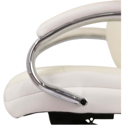 Кресло АКЛАС Бадалона CH MB Белый (Кожа Lux LC-W white)