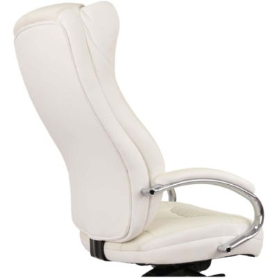 Кресло АКЛАС Бадалона CH MB Белый (Кожа Lux LC-W white)