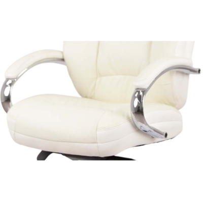 Кресло АКЛАС Бадалона CH MB Белый (Кожа Lux LC-W white)