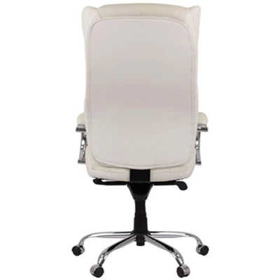 Кресло АКЛАС Бадалона CH MB Белый (Кожа Lux LC-W white)