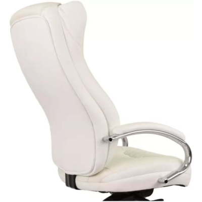 Кресло АКЛАС Бадалона CH MB (Кожа Lux LC-W White/PU White)