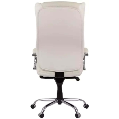 Кресло АКЛАС Бадалона CH MB (Кожа Lux LC-W White/PU White)