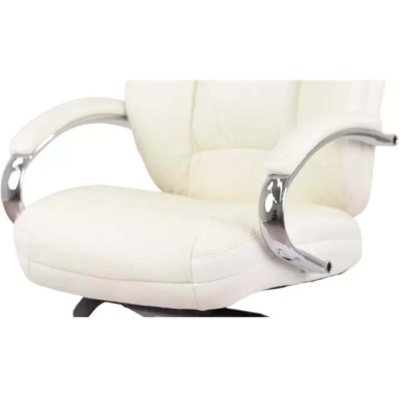 Кресло АКЛАС Бадалона CH MB (Кожа Lux LC-W White/PU White)